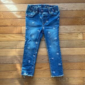 GAP Disney Minnie Mouse Blue Jeans with Bow Details
